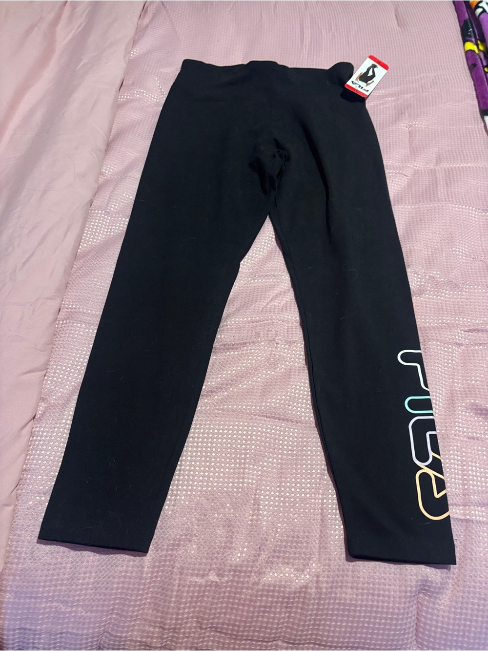 Fila Black Leggings Size Medium Women NWT
